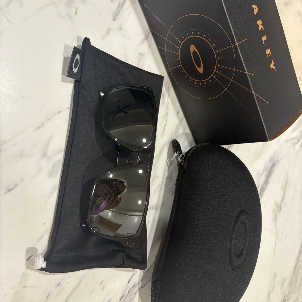 Oakley Dark Gray Sunglasses with Case